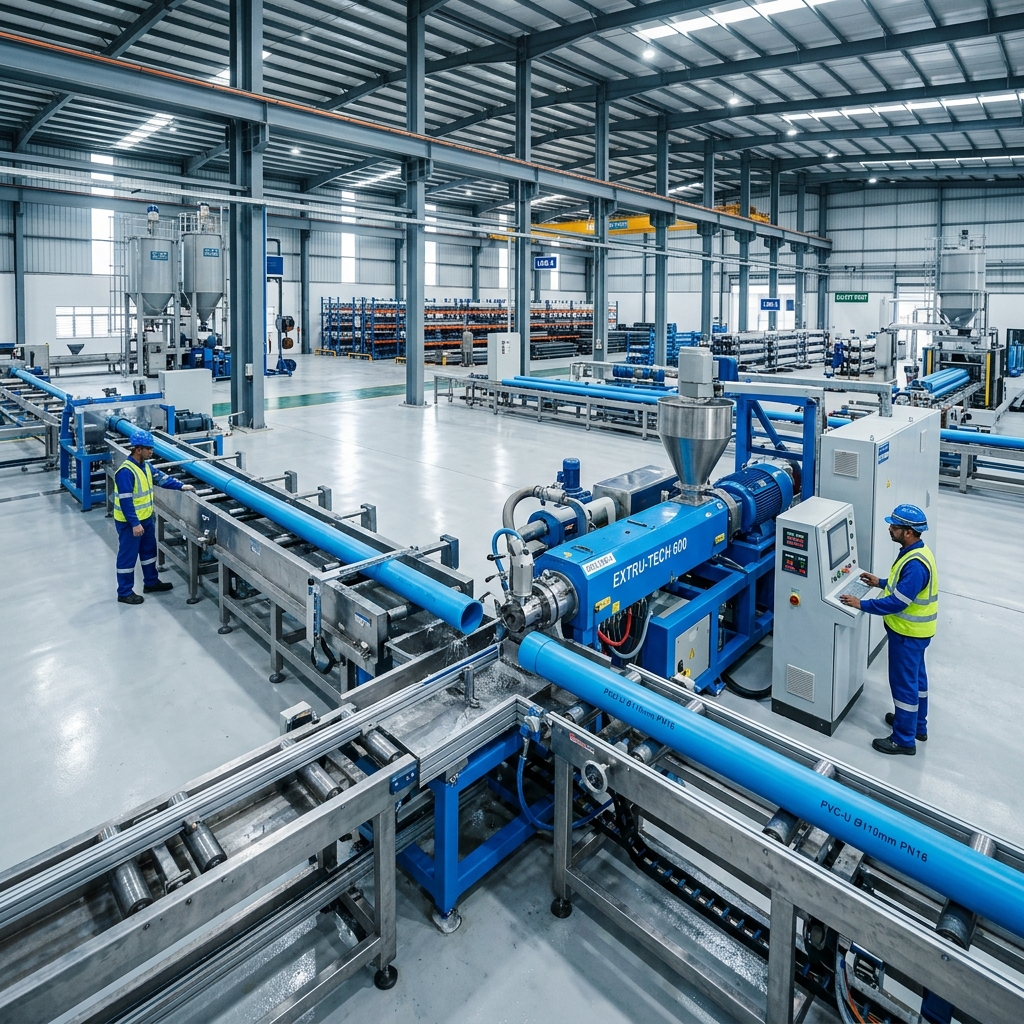 Sarvam Pipes Factory Manufacturing Line